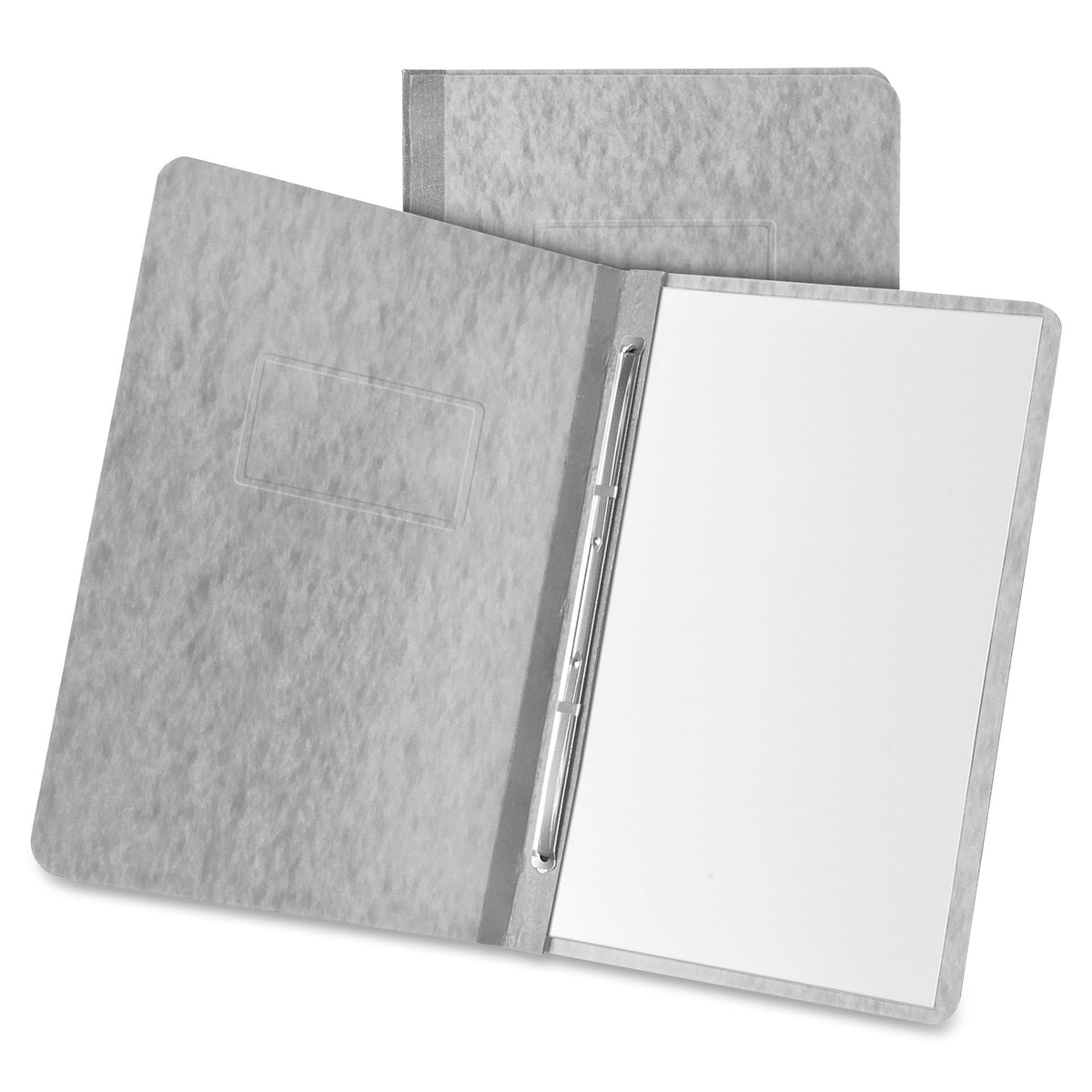 Oxford Letter Recycled Report Cover - 8 1/2" x 11" - 3" for Folder - 20 pt. - Pressboard - Gray - Reinforced Hinge, Heavyweight Cover - 65% Recycled - 1 Each