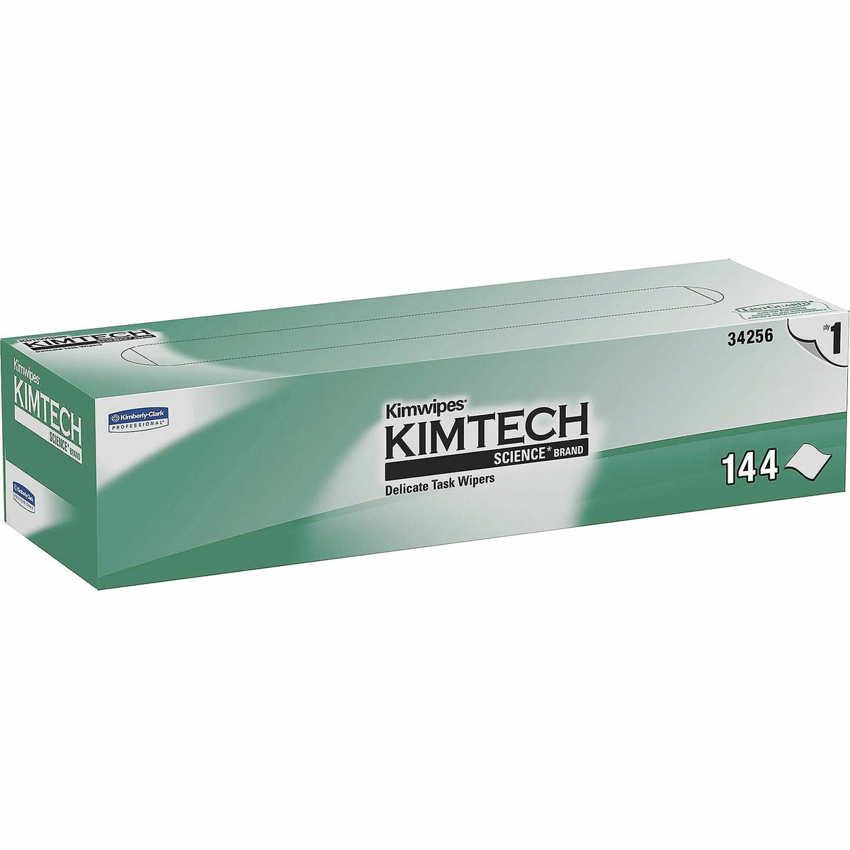 KIMTECH Science Kimwipes Delicate Task Wipers - Pop-Up Box - 1 Ply - 14.40" Width x 16.40" Length - White - 144 / Box