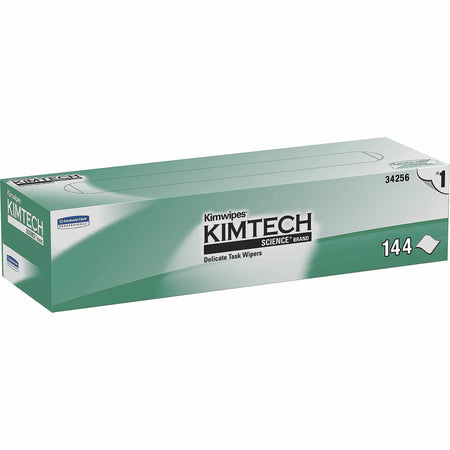 KIMTECH Science Kimwipes Delicate Task Wipers - Pop-Up Box - 1 Ply - 14.40" Width x 16.40" Length - White - 144 / Box