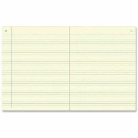 Rediform Chemistry Notebook - 60 Sheets - Perfect Bound - 7 1/2" x 9 1/4" Sheet Size - Green Paper - Blue Stiff Cover - Numbered - Recycled - 1 Each