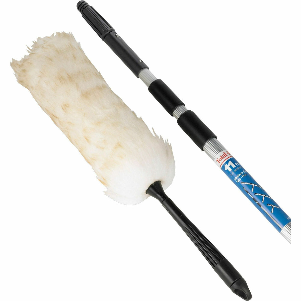 Unger Duster Telescoping Pole Kit - Lamb's Wool Bristle - 52" Overall Length - Cream - 1 Each