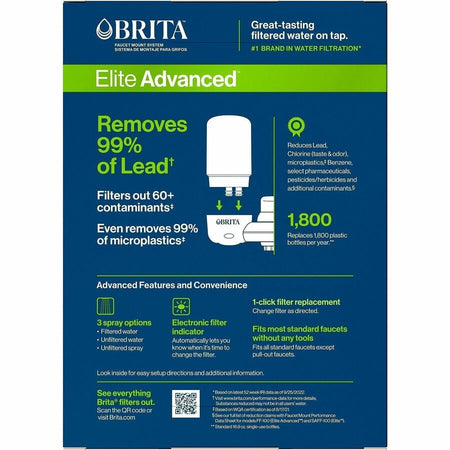 Brita Faucet Mount System with 1 Elite Advanced Replacement Filter - Alternate-Image2