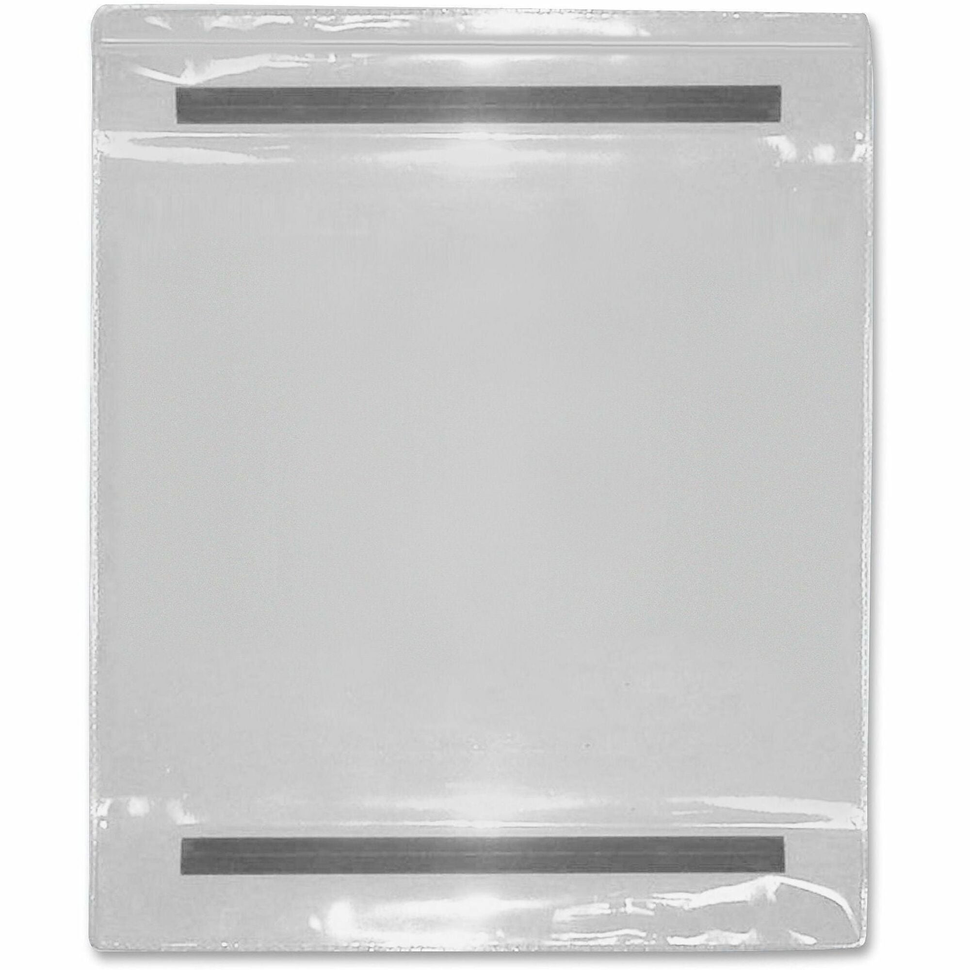 Tatco Vinyl File Pocket - 9" x 12" - Vinyl - Clear - Magnetic Backing - 25 / Box