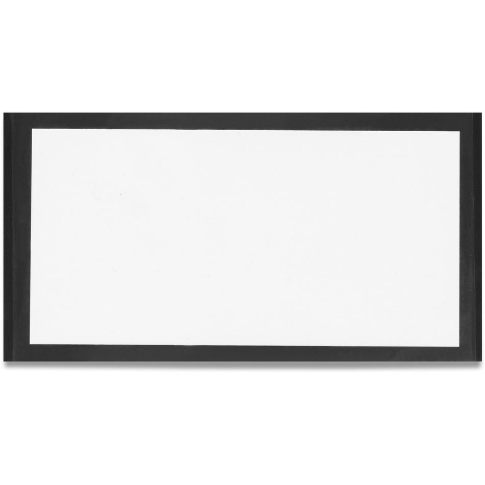 Tatco Label Inserts Magnetic Label Holders - Support 2" x 4" Media - 2.5" Height x 4.4" Width - Vinyl - White - 10 / Pack