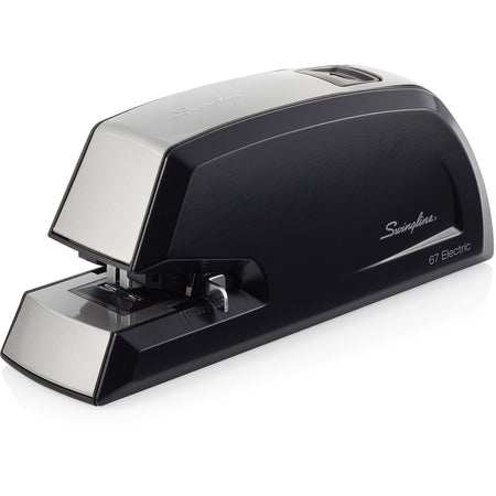 Swingline Commercial Electric Stapler - Staples Upto 20 Sheet of 20lb Paper - Holds Upto 210 Staple - Full Strip - Staple Size: 0.25" - Black - Plastic - 1 Each
