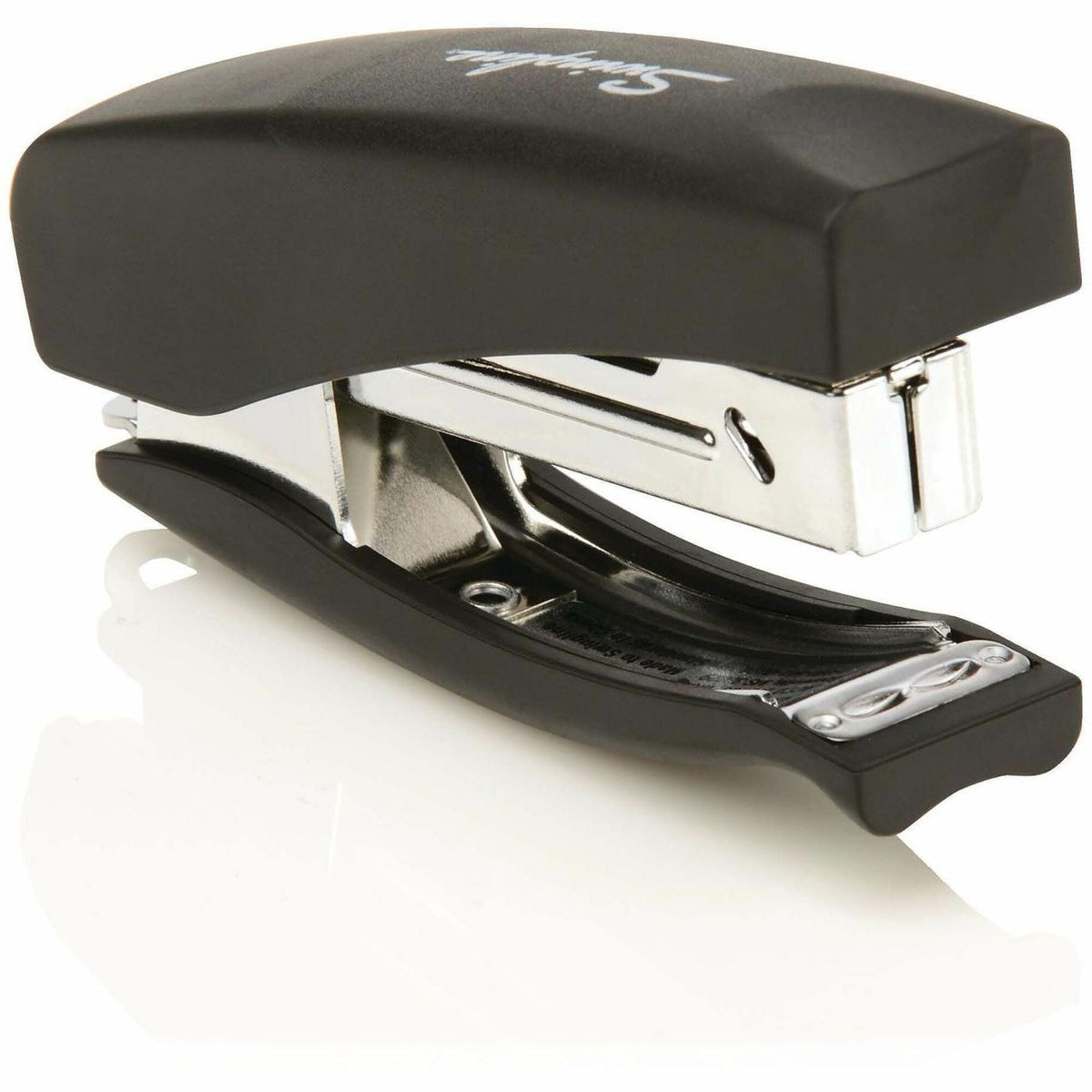 Swingline Soft Grip Hand Stapler - Staples Upto 20 Sheet of 20lb Paper - Holds Upto 105 Staple - Half Strip - Staple Size: 0.25" - Black - Metal - 1 Each