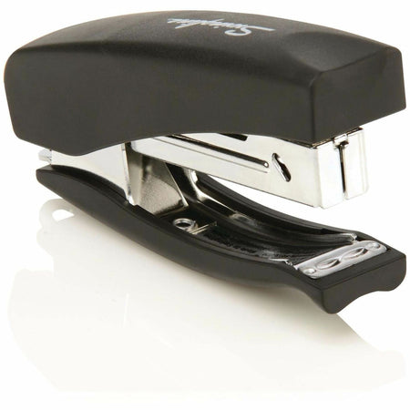 Swingline Soft Grip Hand Stapler - Staples Upto 20 Sheet of 20lb Paper - Holds Upto 105 Staple - Half Strip - Staple Size: 0.25" - Black - Metal - 1 Each