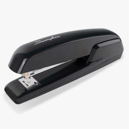 Swingline Durable Desk Stapler - Staples Upto 20 Sheet of 20lb Paper - Holds Upto 210 Staple - Full Strip - Staple Size: 0.25" - Black - Metal - 1 Each