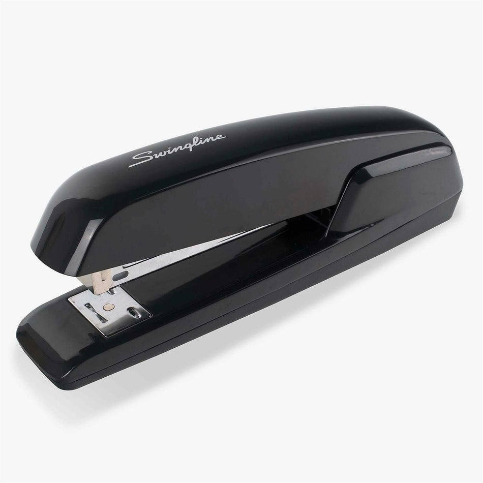 Swingline Durable Desk Stapler - Staples Upto 20 Sheet of 20lb Paper - Holds Upto 210 Staple - Full Strip - Staple Size: 0.25" - Black - Metal - 1 Each