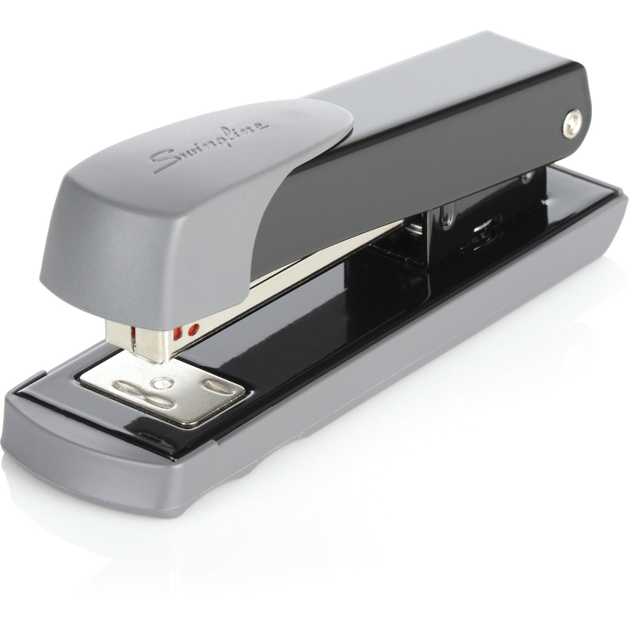 Swingline Compact Commercial Stapler - Staples Upto 20 Sheet of 20lb Paper - Holds Upto 210 Staple - Half Strip - Staple Size: 0.25" - Top Loading - Black - Metal - 1 Each