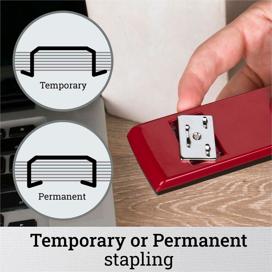 Swingline 747 Classic Stapler - Staples Upto 20 Sheet of 20lb Paper - Holds Upto 210 Staple - Full Strip - Staple Size: 0.25" - Lipstick - Metal, Die-cast - 1 Each