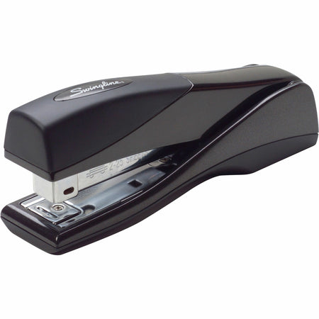 Swingline Optima Grip Stapler - Staples Upto 25 Sheet of 20lb Paper - Holds Upto 210 Staple - Full Strip - Staple Size: 0.25" - Graphite Black - Metal - 1 Each