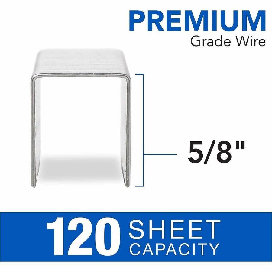 Swingline LightTouch Heavy-Duty Staples - Heavy Duty - 5/8" Leg - Holds 120 Sheet(s) - Heavy Duty, Chisel Point - 100 Per Strip - 2500 / Box