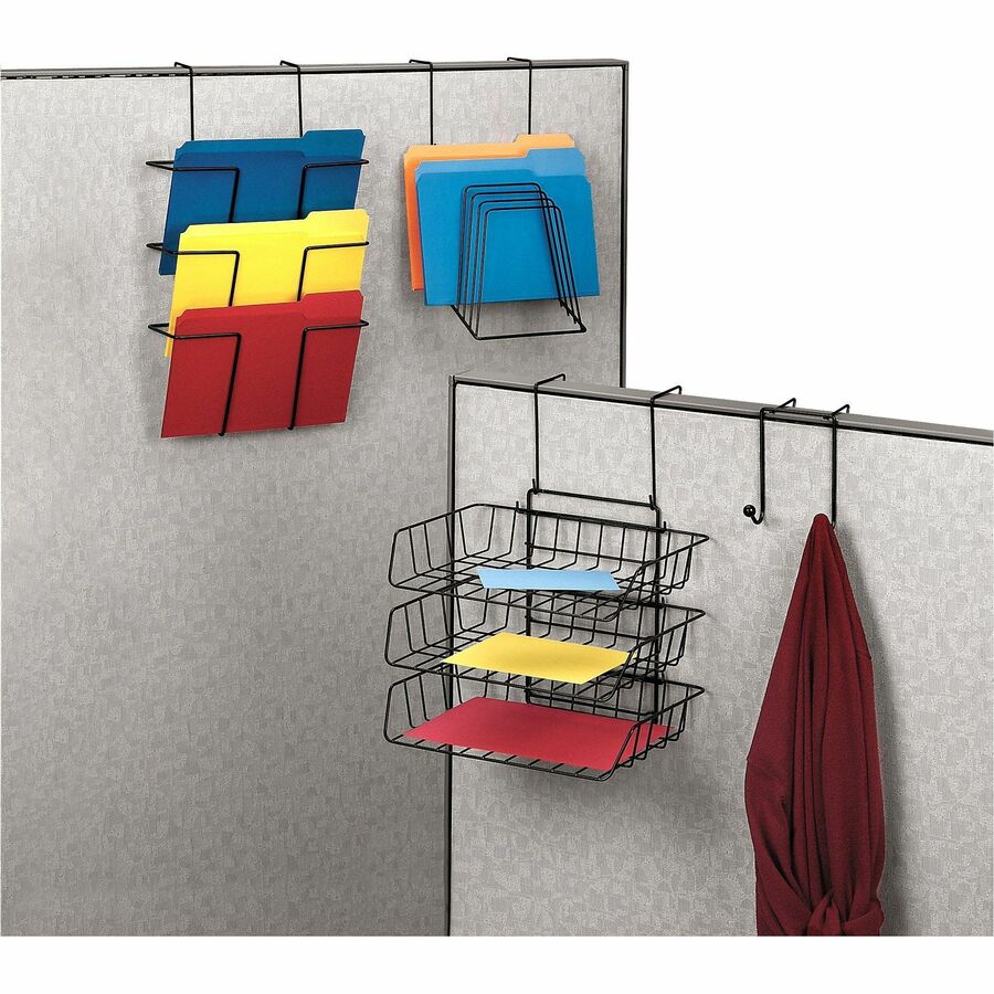 Fellowes Wire Partition Additions Double Coat Hook - Alternate-Image3