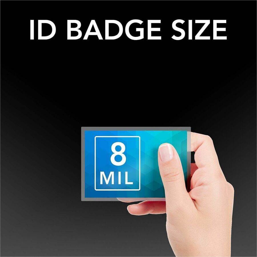 GBC Self-Sealing ID Badge Laminating Pouches - 2.94" x 4.12" x 8 mil - Glossy, Self-Adhesive - 10 Pack