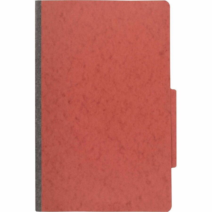 ACCO Legal Classification Folder - 2" Folder Capacity - 8 1/2" x 14" - 4 Fastener(s) - 1" for Folder - 1 Divider(s) - 4 pt. - Pressboard, Tyvek - Earth Red - 10 / Box