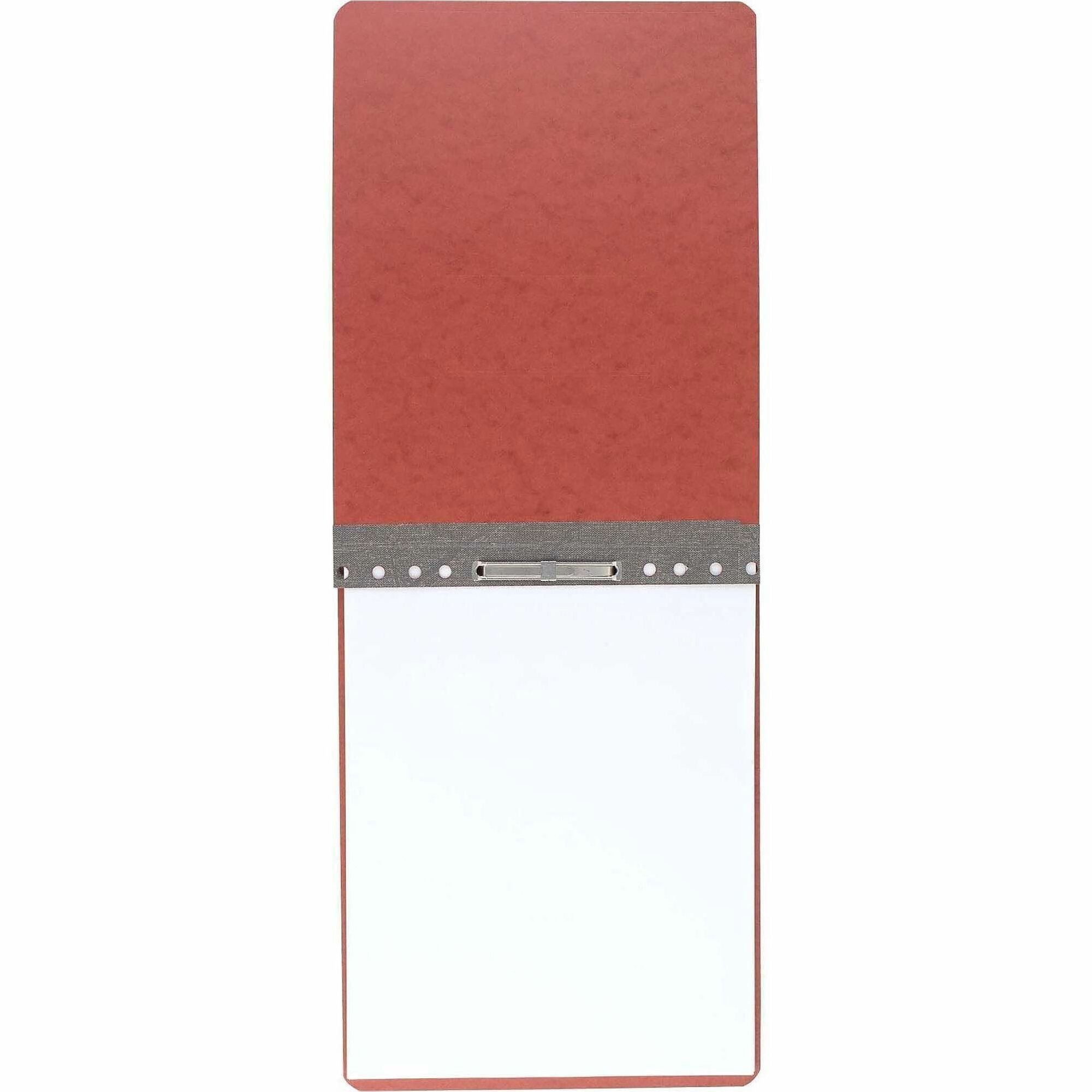 ACCO Letter Recycled Report Cover - 2" Folder Capacity - 8 1/2" x 11" - Folder - 20 pt. - Pressboard, Tyvek, Steel - Red - 30% Recycled - 1 Each