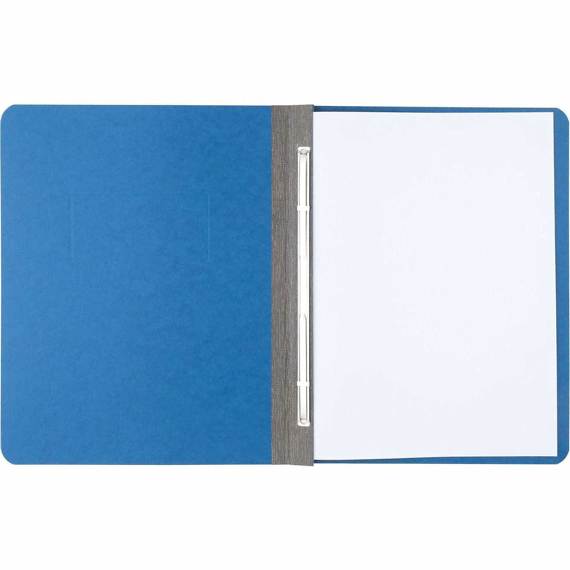 ACCO Presstex Letter Recycled Report Cover - 3" Folder Capacity - 8 1/2" x 11" - 20 pt. - Light Blue - 30% Recycled - 1 Each