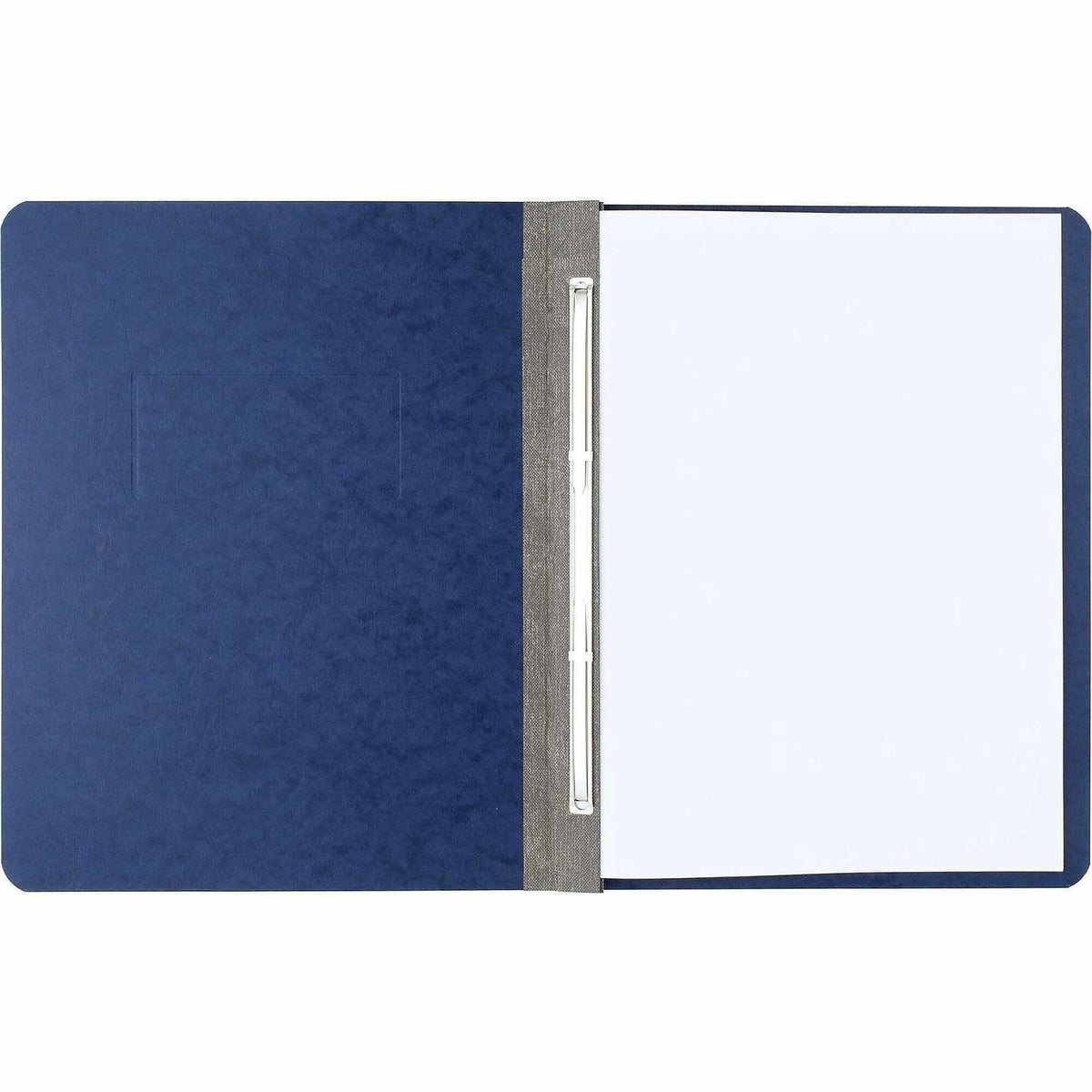 ACCO Presstex Letter Recycled Report Cover - 3" Folder Capacity - 8 1/2" x 11" - 20 pt. - Dark Blue - 30% Recycled - 1 Each