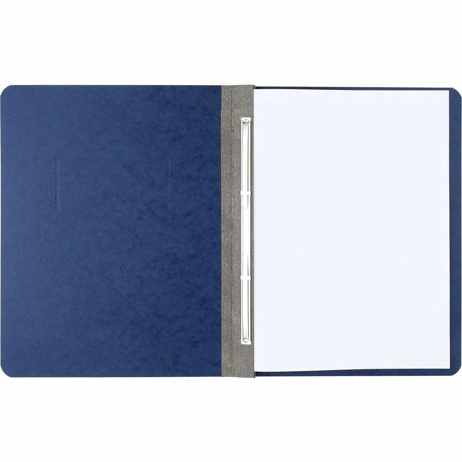 ACCO Presstex Letter Recycled Report Cover - 3" Folder Capacity - 8 1/2" x 11" - 20 pt. - Dark Blue - 30% Recycled - 1 Each