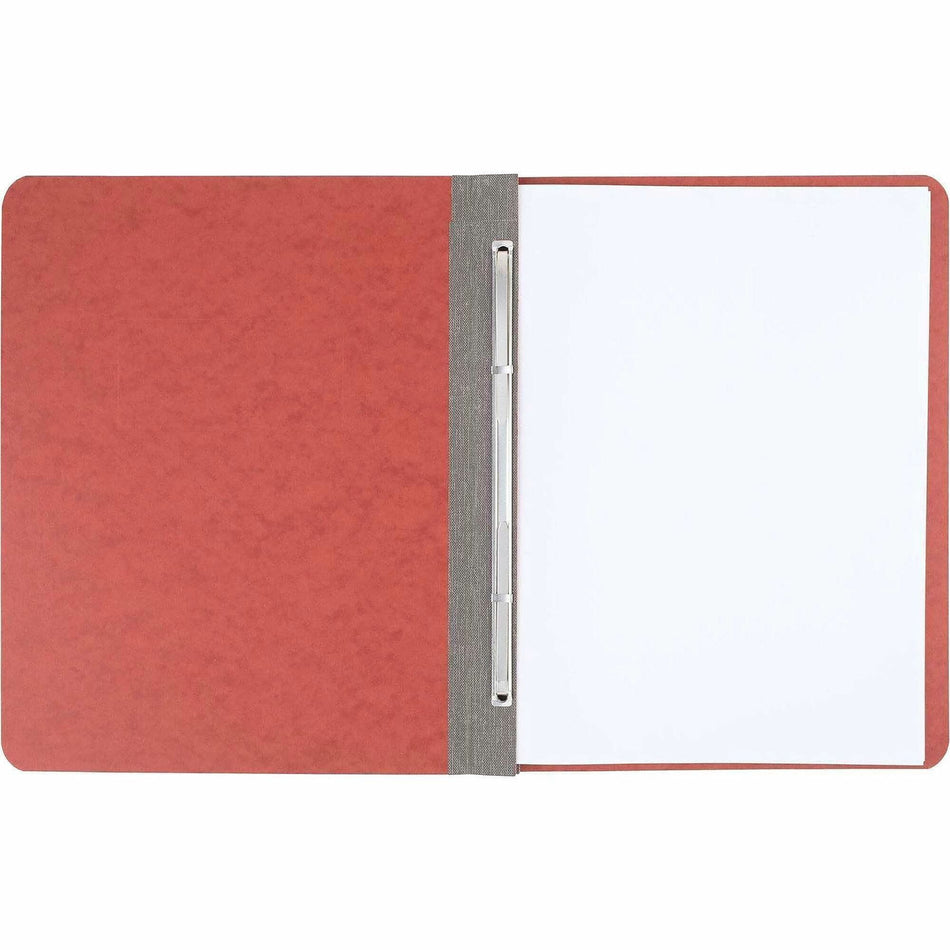 ACCO Presstex Letter Recycled Report Cover - 3" Folder Capacity - 8 1/2" x 11" - 20 pt. - Red - 30% Recycled - 1 Each