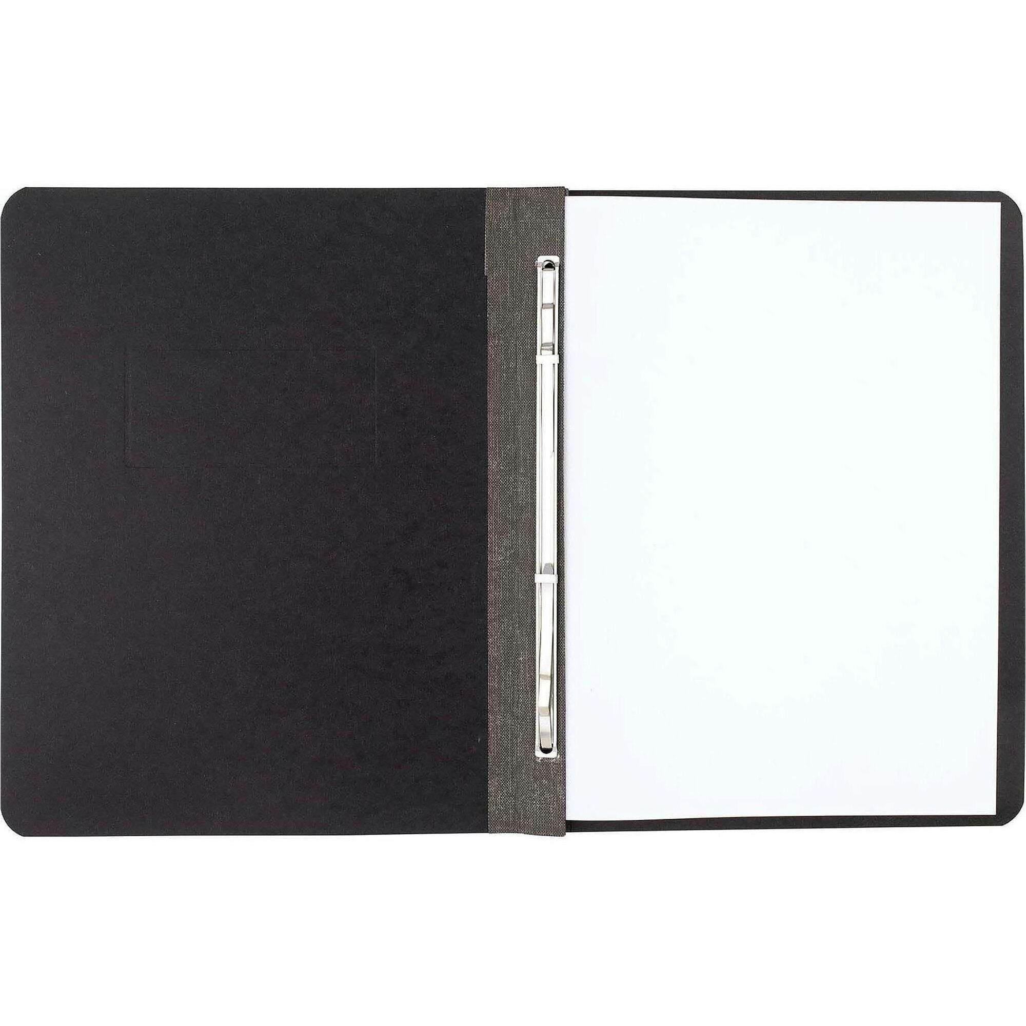 ACCO Letter Recycled Report Cover - 3" Folder Capacity - 8 1/2" x 11" - 20 pt. - Black - 30% Recycled - 1 Each