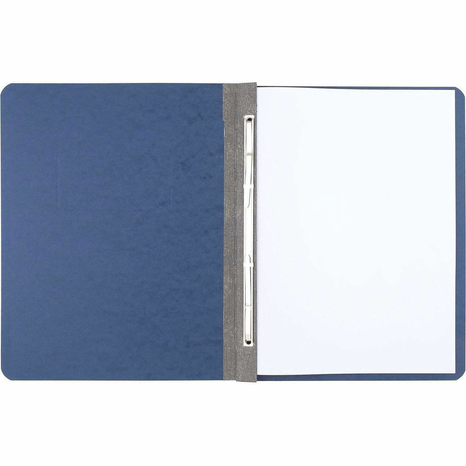 ACCO Letter Recycled Report Cover - 3" Folder Capacity - 8 1/2" x 11" - 20 pt. - Dark Blue - 30% Recycled - 1 Each