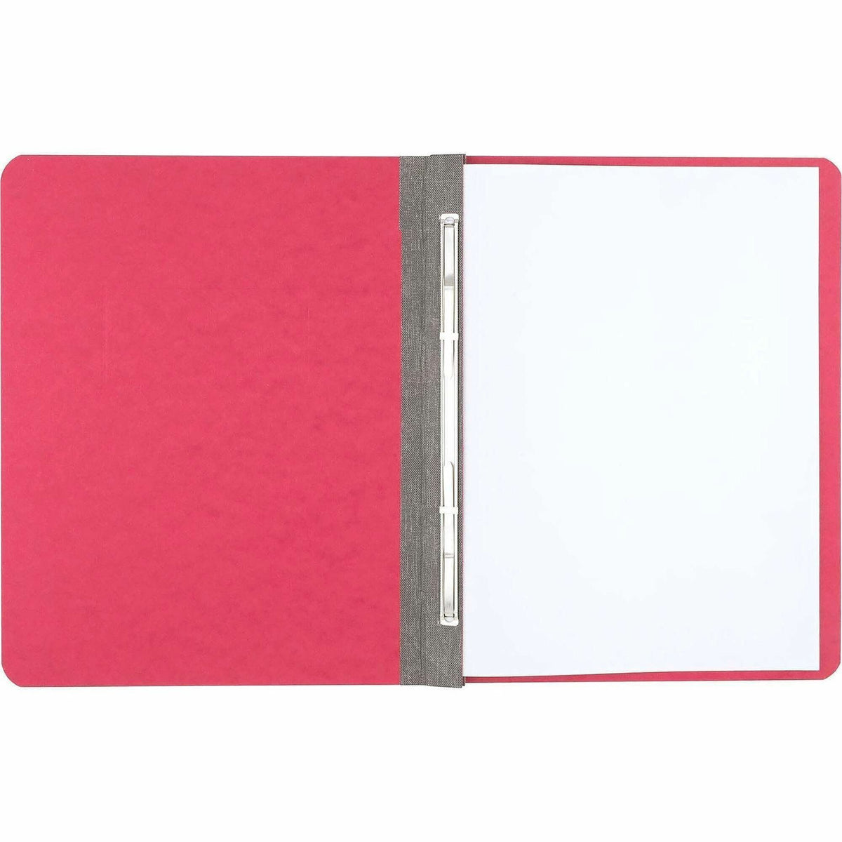 ACCO Letter Recycled Report Cover - 3" Folder Capacity - 8 1/2" x 11" - 20 pt. - Executive Red - 50% Recycled - 1 Each