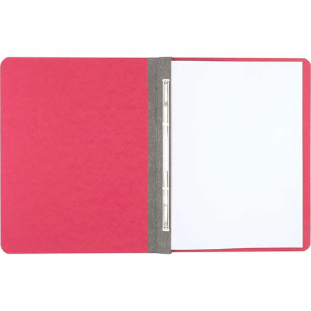 ACCO Letter Recycled Report Cover - 3" Folder Capacity - 8 1/2" x 11" - 20 pt. - Executive Red - 50% Recycled - 1 Each