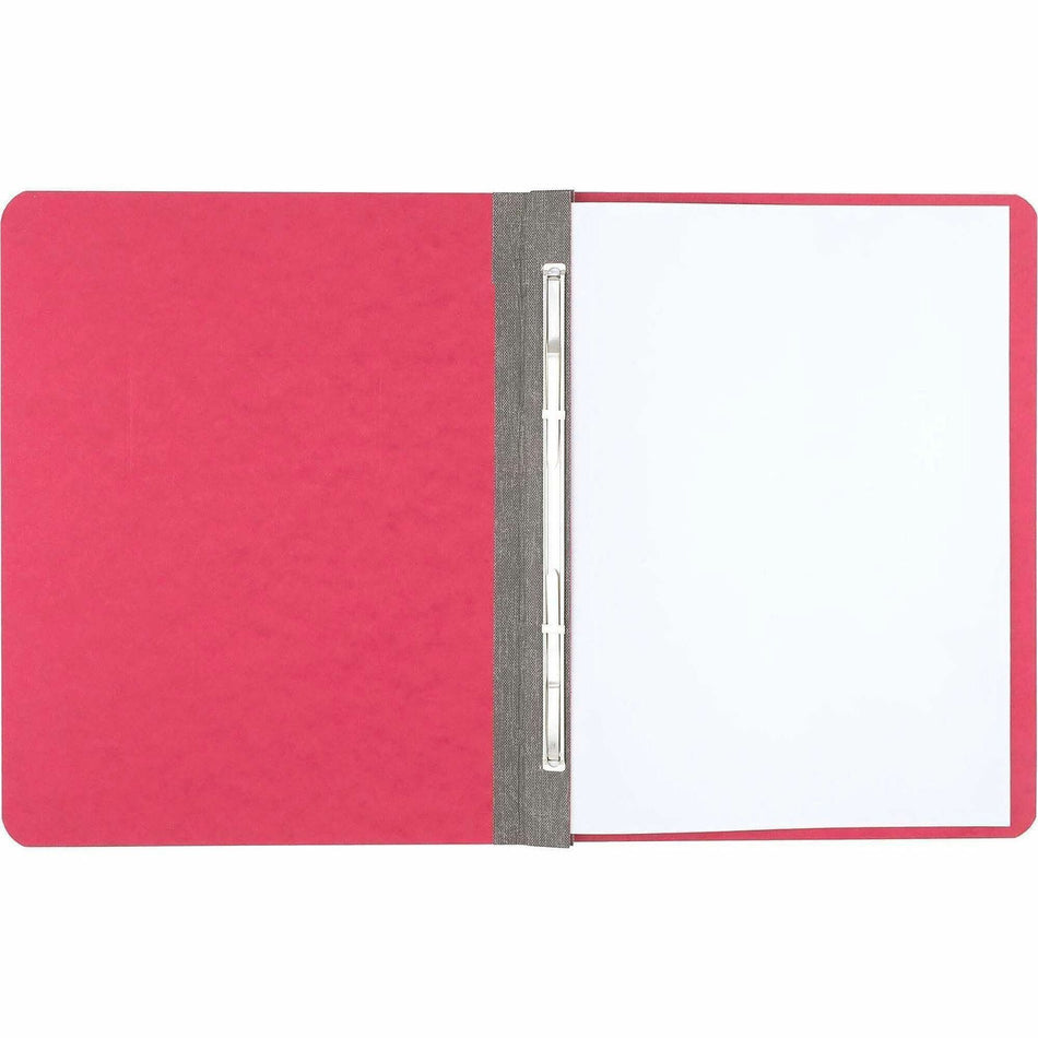 ACCO Letter Recycled Report Cover - 3" Folder Capacity - 8 1/2" x 11" - 20 pt. - Executive Red - 50% Recycled - 1 Each