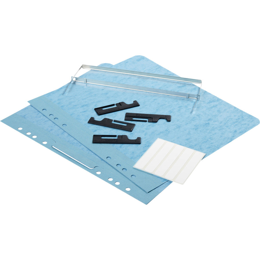 ACCO Presstex Letter Recycled Report Cover - 2" Folder Capacity - 8 1/2" x 11" - 20 pt. - Tyvek, Presstex - Light Blue - 60% Recycled - 5 / Pack