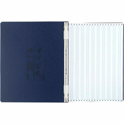 ACCO PRESSTEX Unburst Sheet Covers: 6’’ Binder Capacity Dark Blue Recycled - 11’’ x 14 7/8’’ - Retractable Hooks