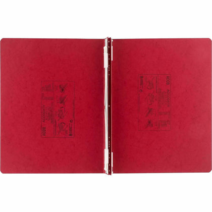 ACCO PRESSTEX Unburst Sheet Covers - 6" Binder Capacity - Fanfold - 11" x 14 7/8" Sheet Size - Executive Red - Recycled - Retractable Filing Hooks, Hanging System, Moisture Resistant, Water Resistant - 1 Each