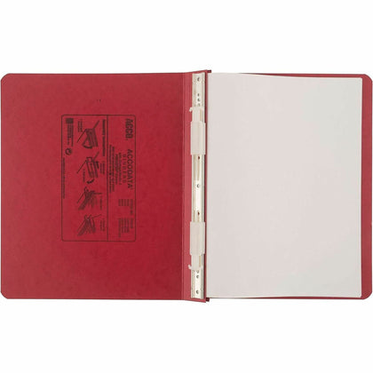 ACCO PRESSTEX Unburst Sheet Covers: 6’’ Binder Capacity Executive Red Recycled - 1 Each - Data/Hanging Binders