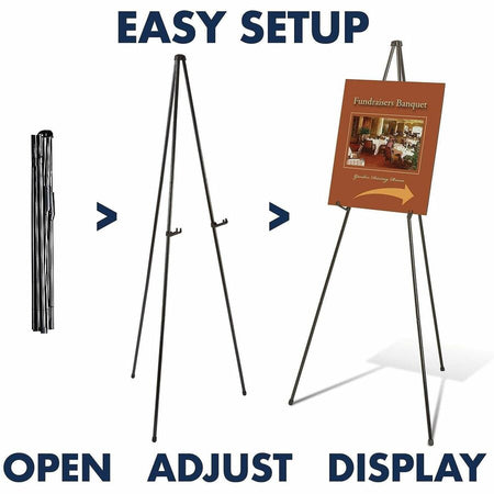 Quartet Heavy-Duty Instant Easel - Tripod Base - Alternate-Image1