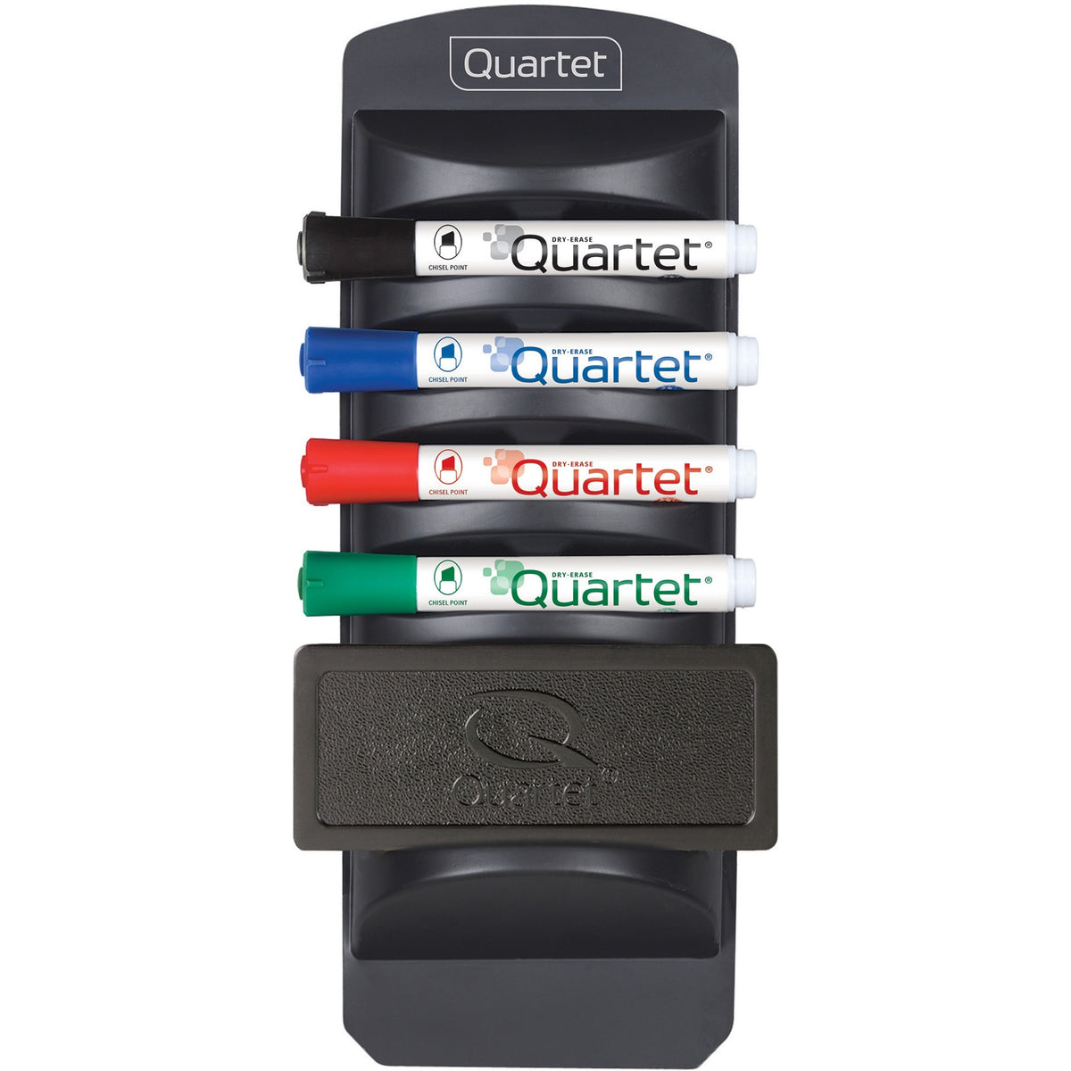 Quartet Standard Dry-Erase Kit - Chisel Marker Point - Black, Red, Blue, Green Ink - 1 Kit
