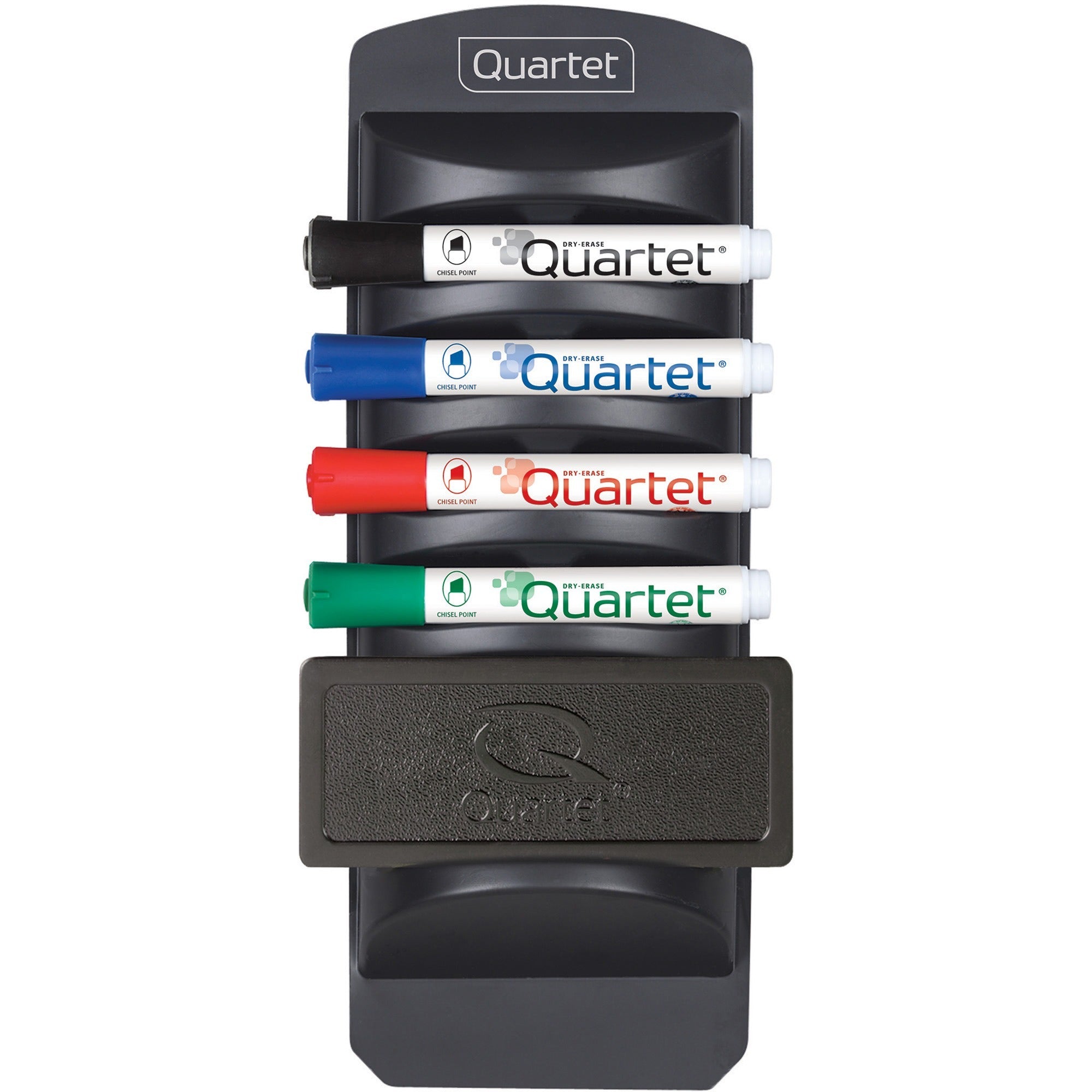 Quartet Standard Dry-Erase Kit - Chisel Marker Point - Black, Red, Blue, Green Ink - 1 Kit