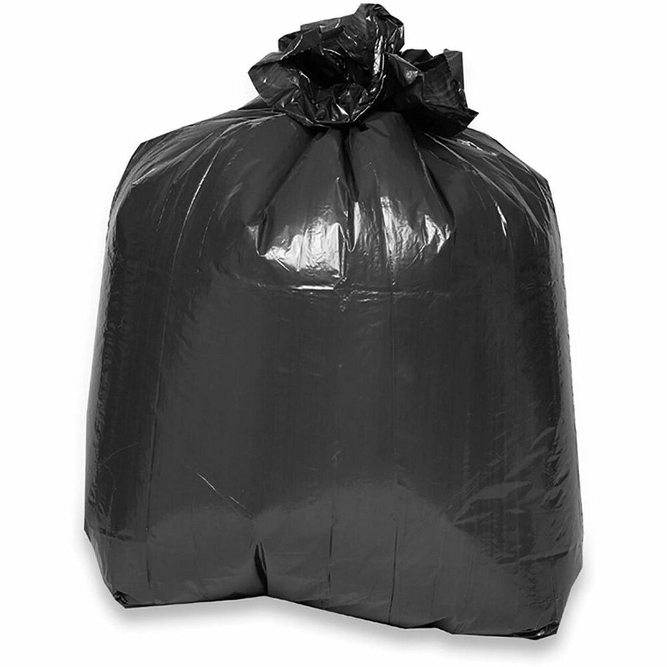 Genuine Joe Low Density Liners - Large Size - 45 gal Capacity - 46" Length x 40" Width x 0.70 mil (18 Micron) Thickness - Low Density - Brown, Black - 40 / Carton