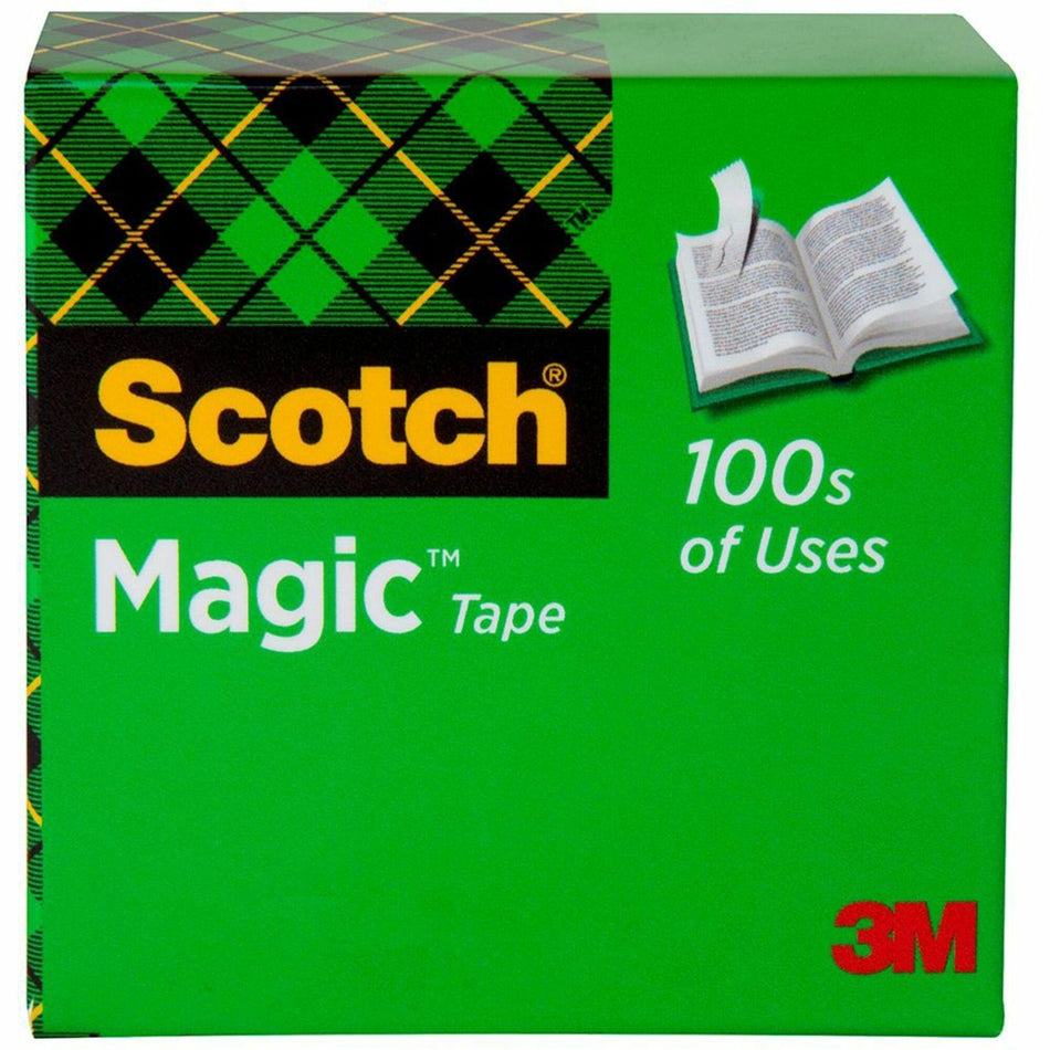 Scotch Invisible Magic Tape - 36 yd Length x 1" Width - 1" Core - Matte - Clear - Split Resistant, Tear Resistant - For Mending, Splicing - 1 Roll