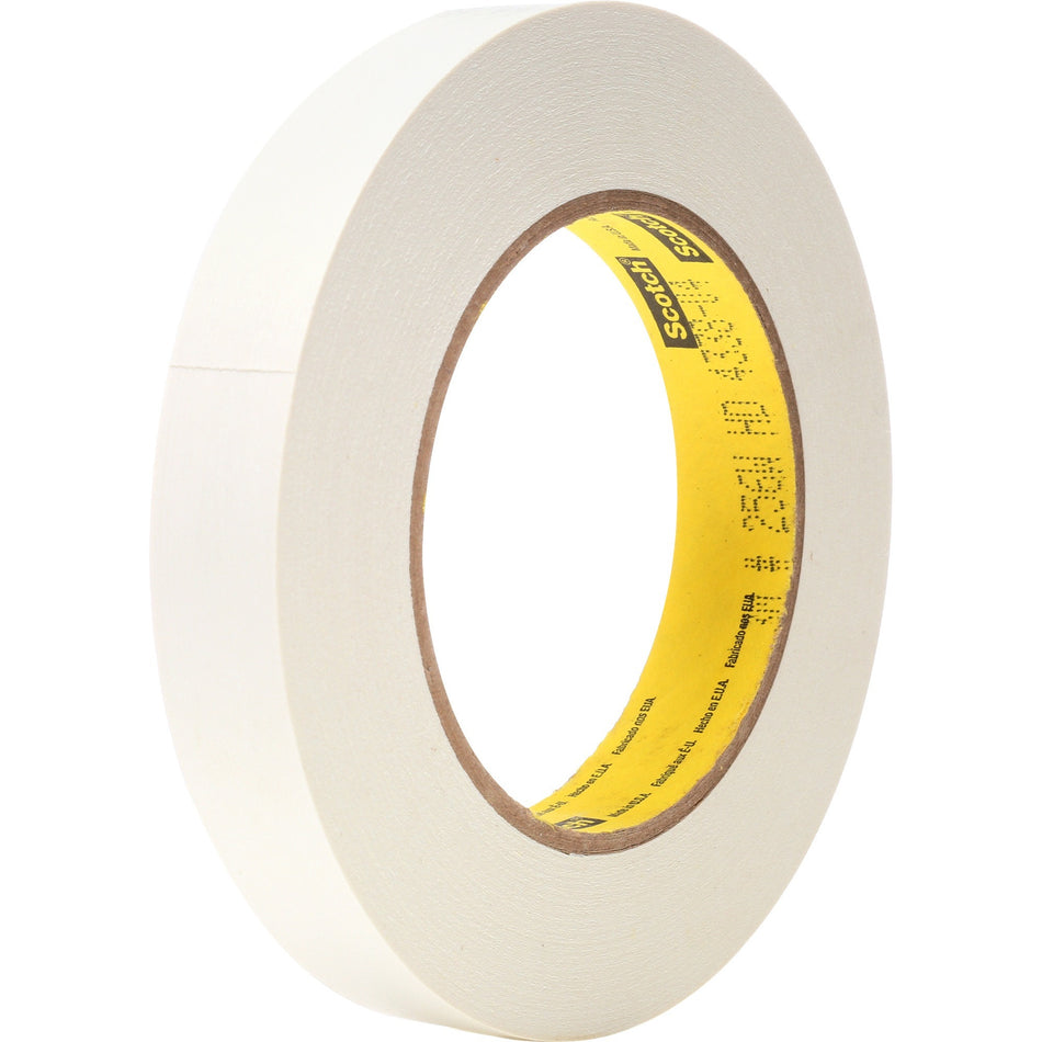 Scotch Flatback Write-On Paper Tape - 20 yd Length x 0.75" Width - 3" Core - White - Paper - 6.70 mil - Rubber Backing - For Shelf Labeling - 1 Roll