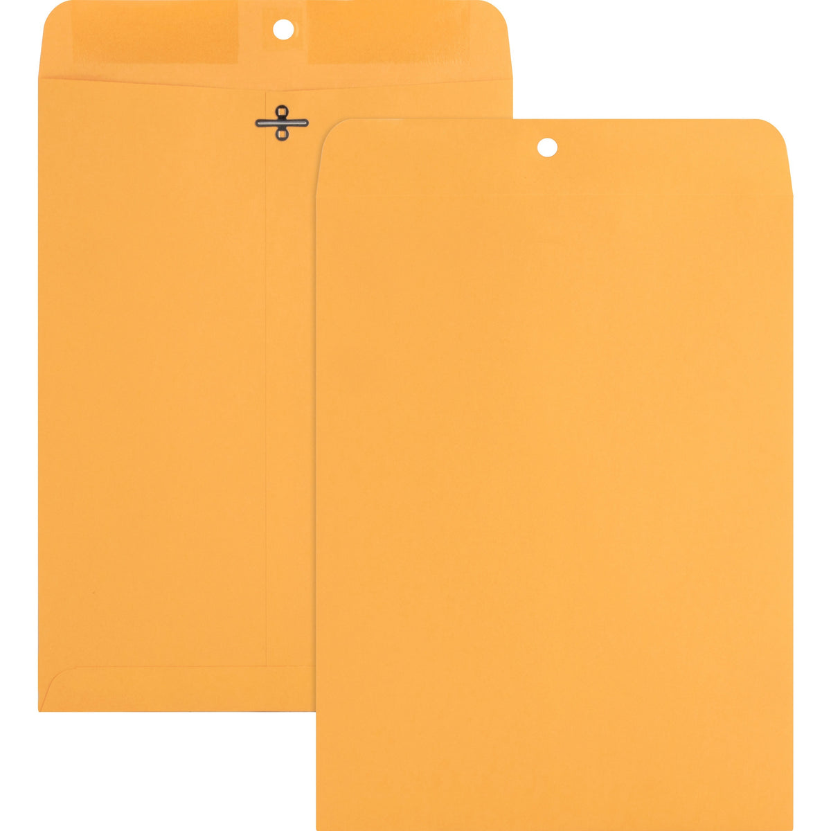 Nature Saver Recycled Clasp Envelopes - Clasp - #90 - 9" Width x 12" Length - 28 lb - Clasp - Yellow - Kraft - 100 / Box