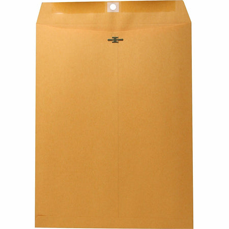 Nature Saver Recycled Clasp Envelopes - Clasp - #97 - 10" Width x 13" Length - 28 lb - Clasp - Kraft - Kraft - 100 / Box