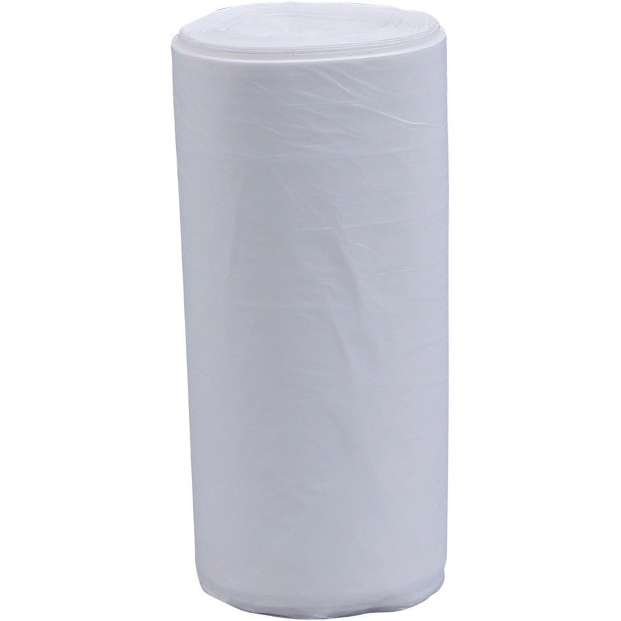 Genuine Joe High-Density Can Liners - Small Size - 16 gal Capacity - 24" Width x 32" Length - 0.31 mil (8 Micron) Thickness - High Density - Clear - Resin - 20/Carton - 50 Per Roll - Office Waste, Industrial Trash