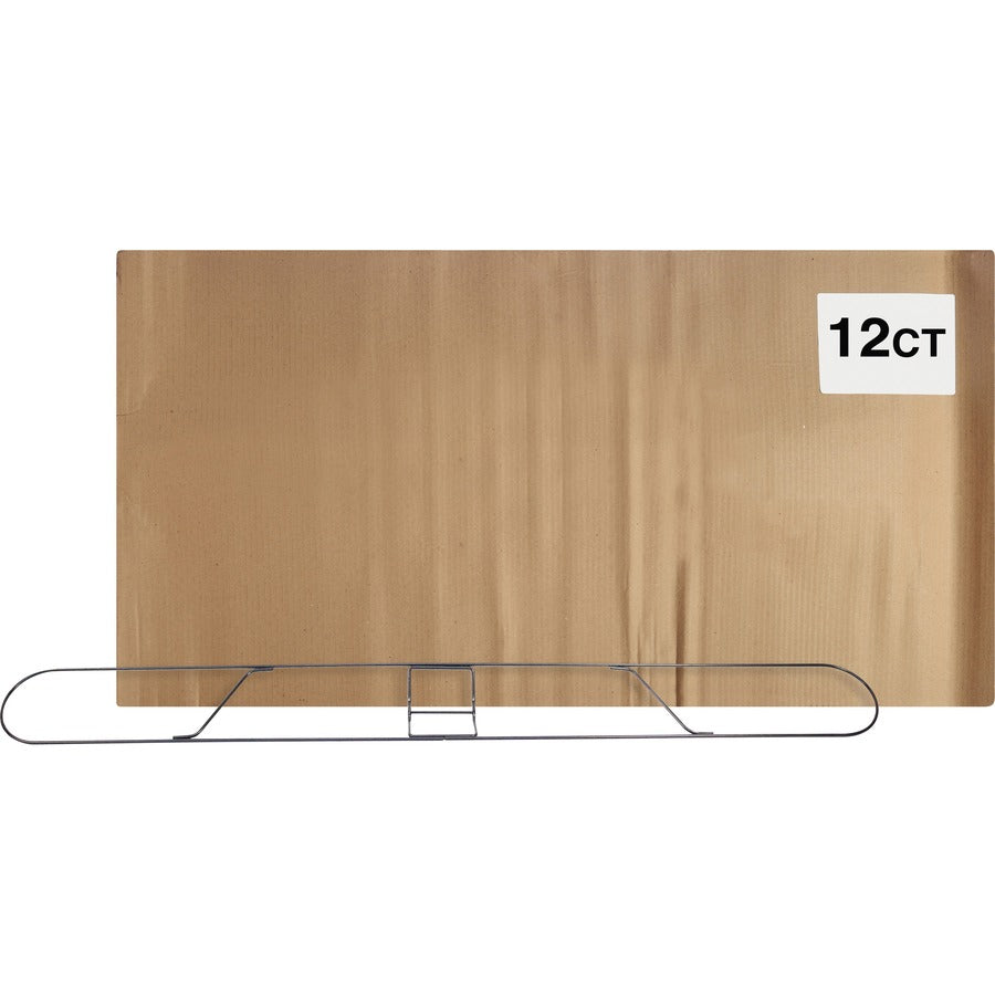 Genuine Joe Clip-On 36" Dust Mop Frame - 360&deg; Swivel, Rust Resistant, Chrome Plated, Reinforced - Chrome - Steel - 1 Each