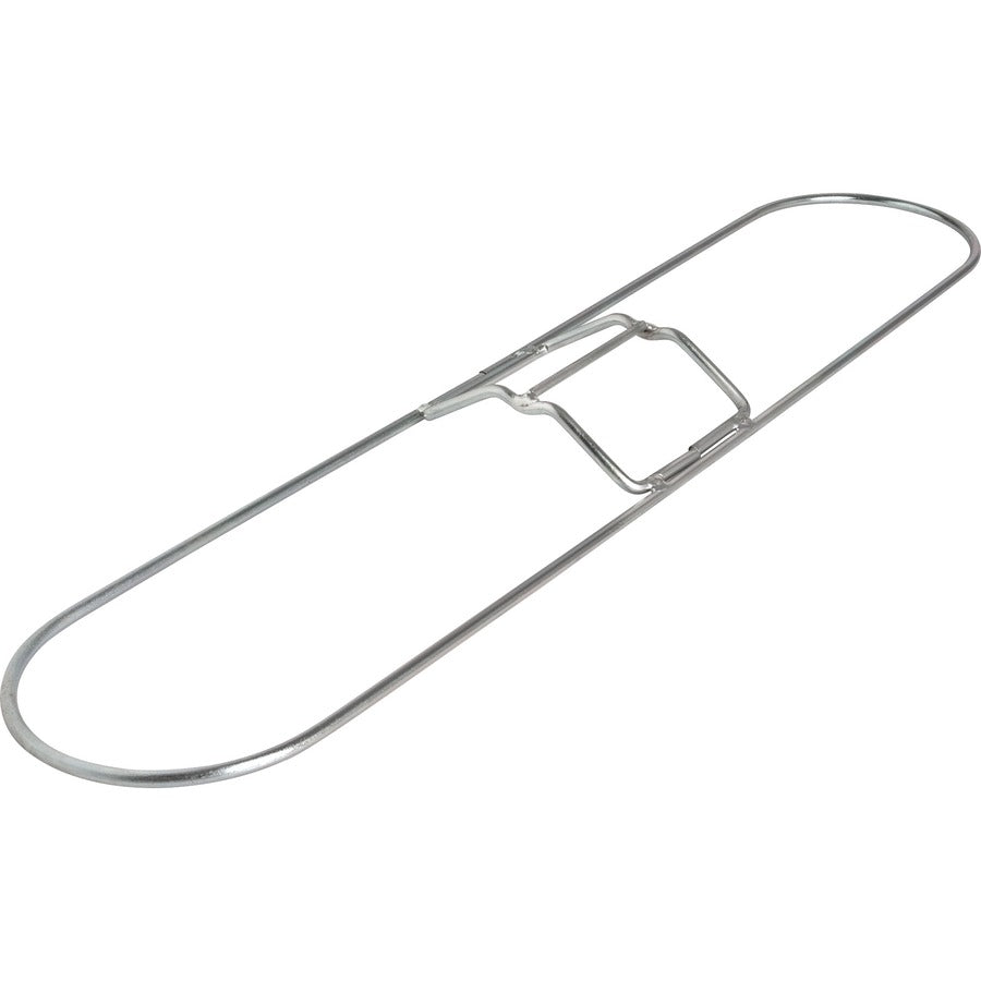 Genuine Joe Clip-On 36" Dust Mop Frame - 360&deg; Swivel, Rust Resistant, Chrome Plated, Reinforced - Chrome - Steel - 1 Each