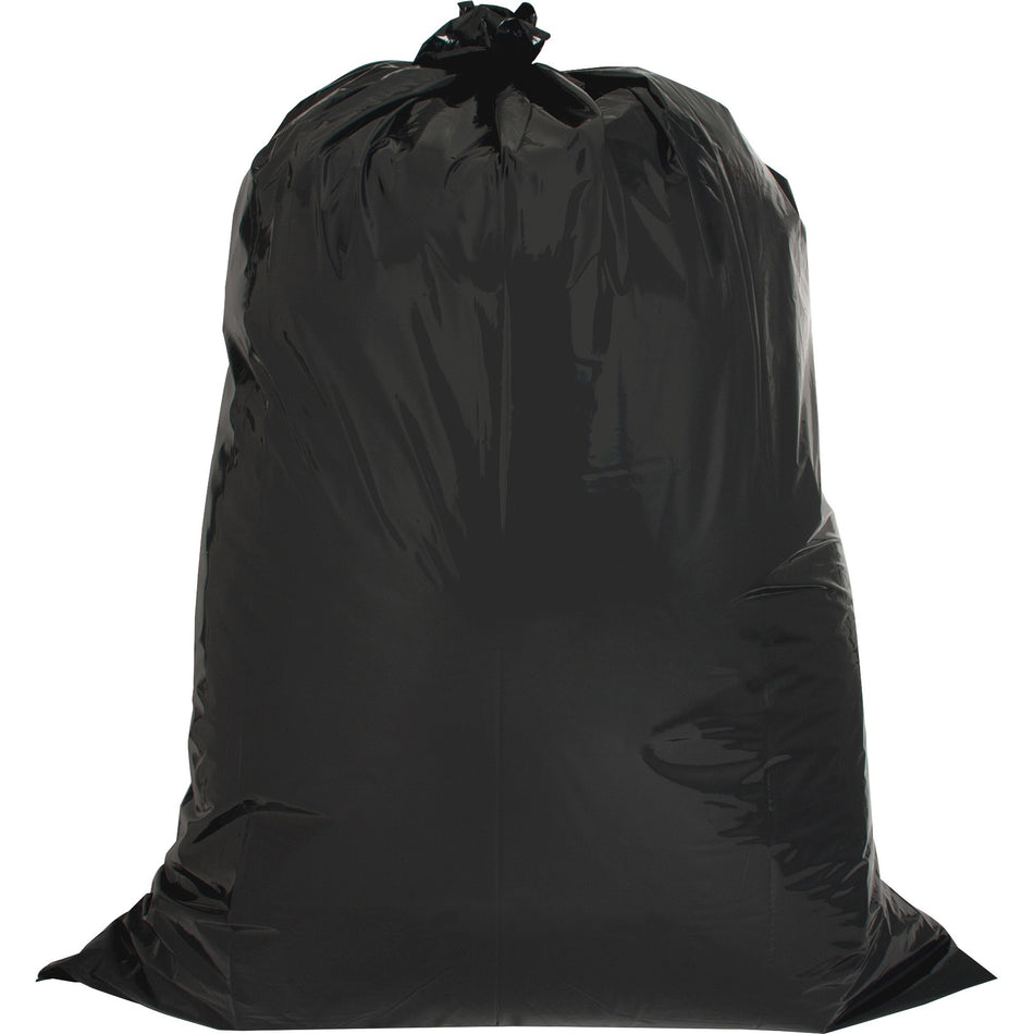 Genuine Joe Heavy Duty Contractor Bags - Large Size - 42 gal Capacity - 48" Length x 33" Width x 2.50 mil (63 Micron) Thickness - Low Density - Black - Kitchen - 20/Box - 1 / Carton