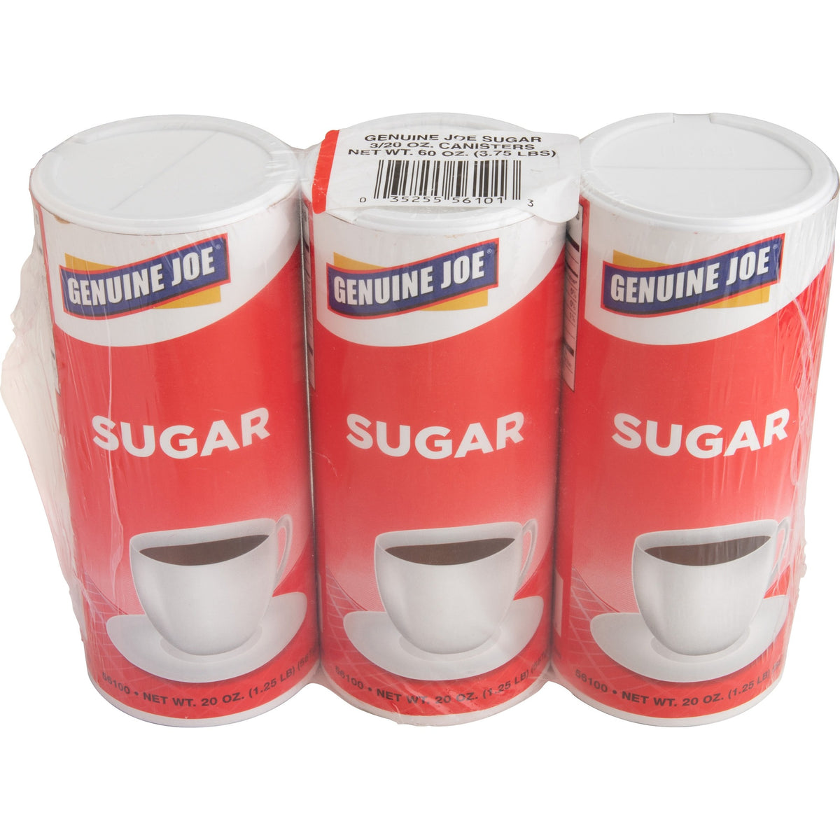 Genuine Joe Sugar - 20 oz (567 g) - Natural Sweetener - 3 / Pack