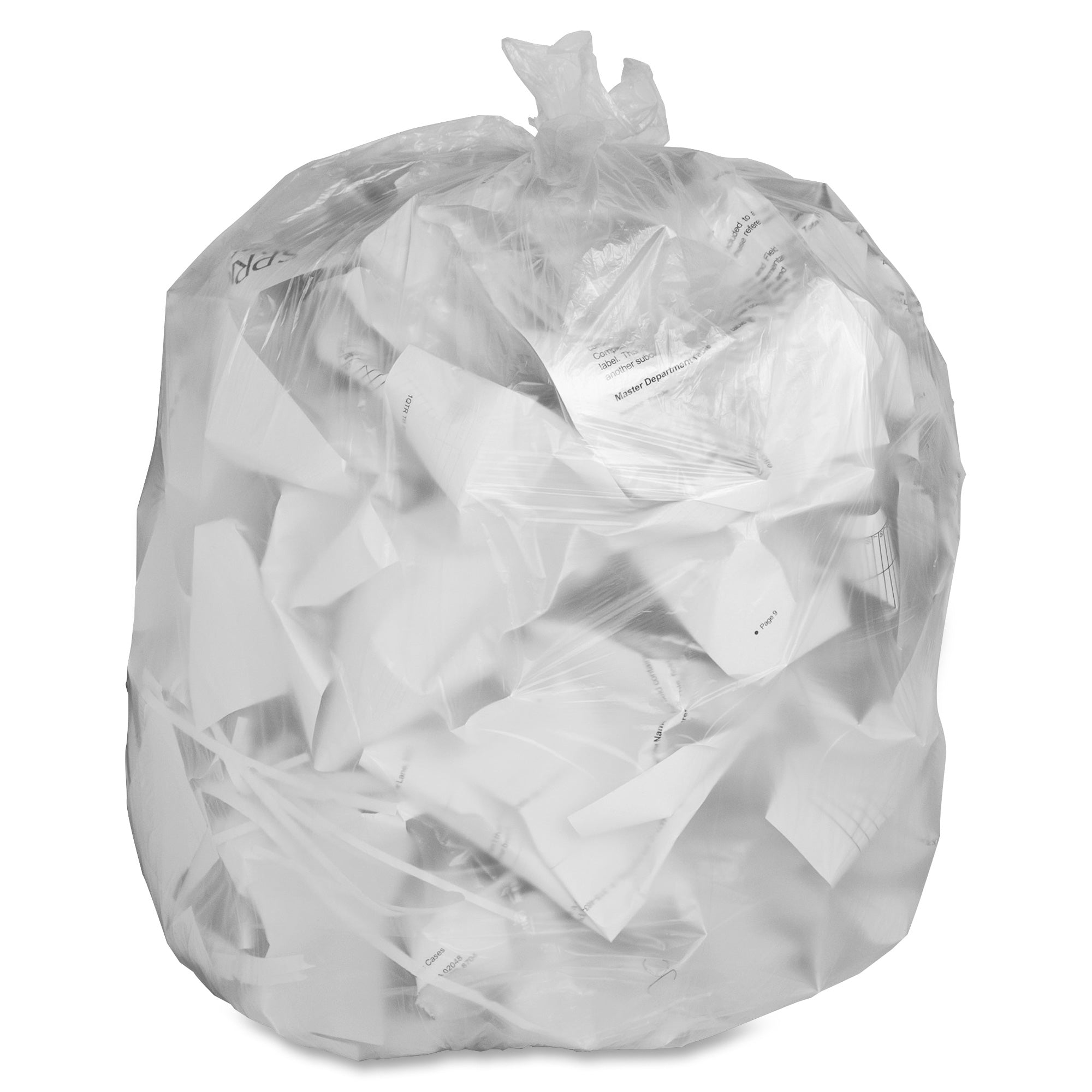 Genuine Joe Economy High-Density Can Liners - Small Size - 10 gal Capacity - 24" Width x 24" Length - 0.24 mil (6 Micron) Thickness - High Density - Translucent - Resin - 1000/Carton - Breakroom, Restroom, Office Waste, Can