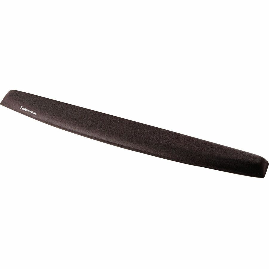 Fellowes Memory Foam Wrist Rest - 0.94" Height x 19.31" Width x 2.31" Depth - Black - Memory Foam - Wear Resistant, Tear Resistant, Skid Proof - 1 Each