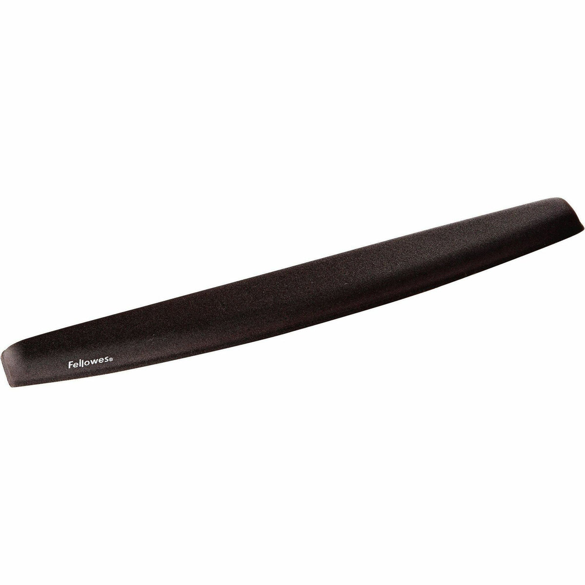 Fellowes Memory Foam Wrist Rest - 0.94" Height x 19.31" Width x 2.31" Depth - Black - Memory Foam - Wear Resistant, Tear Resistant, Skid Proof - 1 Each